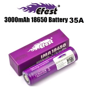 Επαναφορτιζόμενη Μπαταρία Efest 18650 3000mah 35A